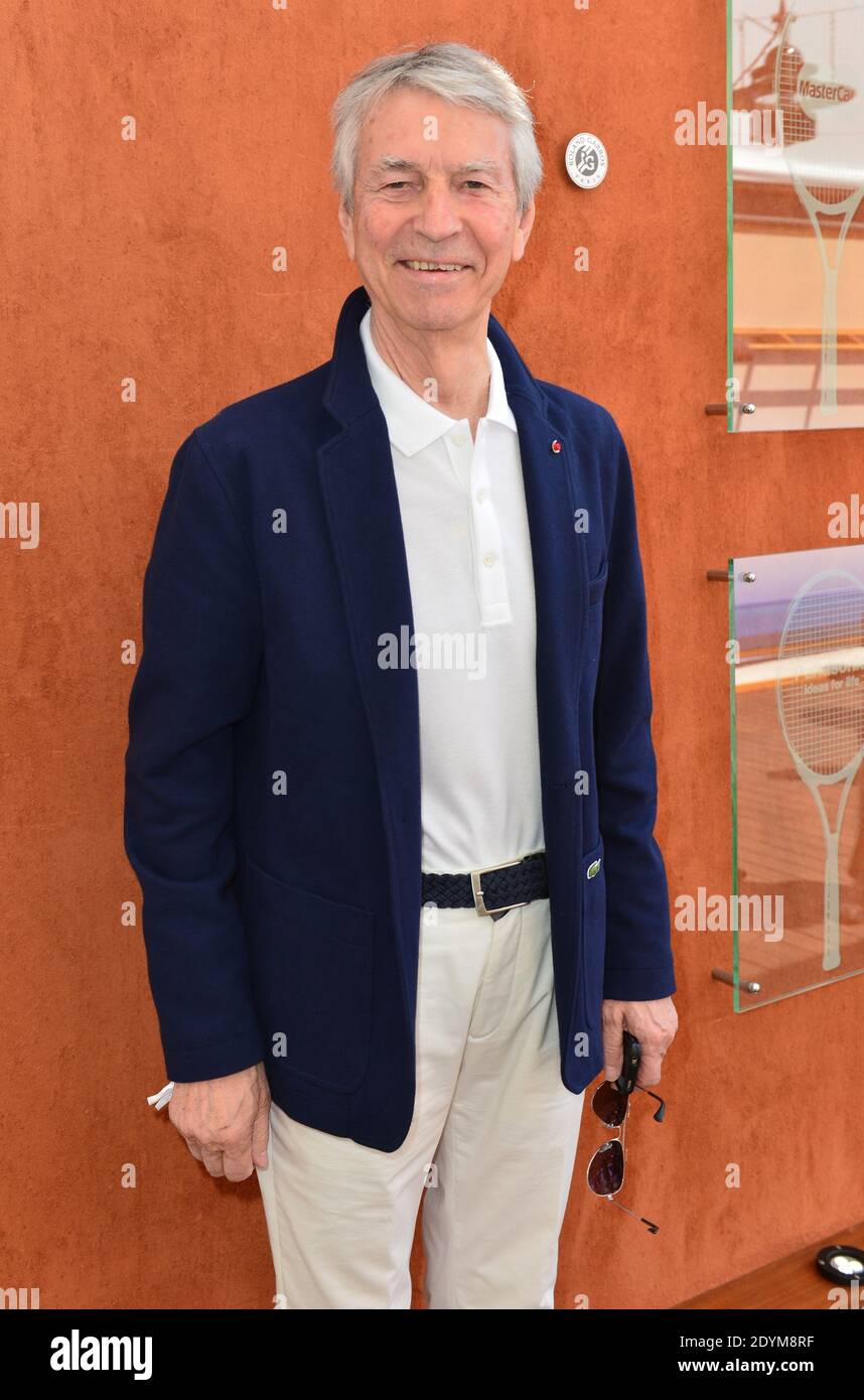 Jean-Claude Narcy Halt im Dorf `, dem VIP-Viertel der French Tennis Open 2013 in der Roland Garros Arena in Paris, Frankreich, am 05. juni 2013, Foto von Jeremy Charriau/ABACAPRESS.COM Stockfoto